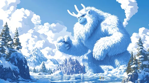 Winter Yeti Guardian of the City