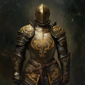 Medieval Knight with Intricate Armor Details