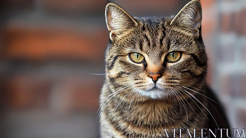 AI ART Tabby Cat Portrait