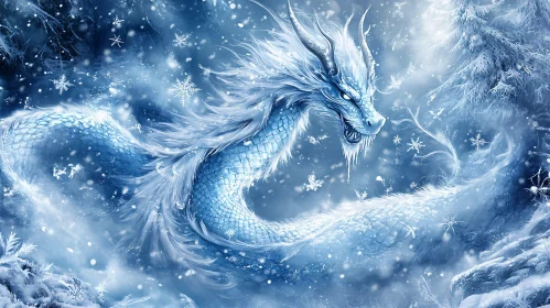 Frozen Dragon in a Winter Wonderland