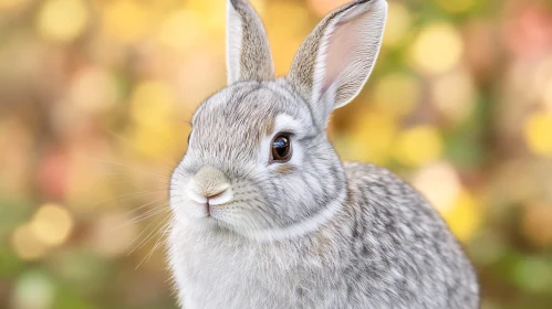 Fluffy Rabbit Portrait