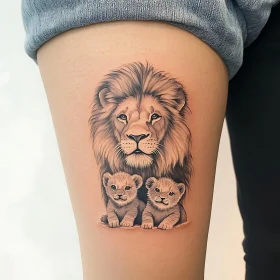 Lion and Cubs