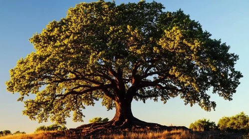 Ancient Oak Tree Landscape
