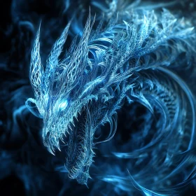 Frozen Dragon Portrait