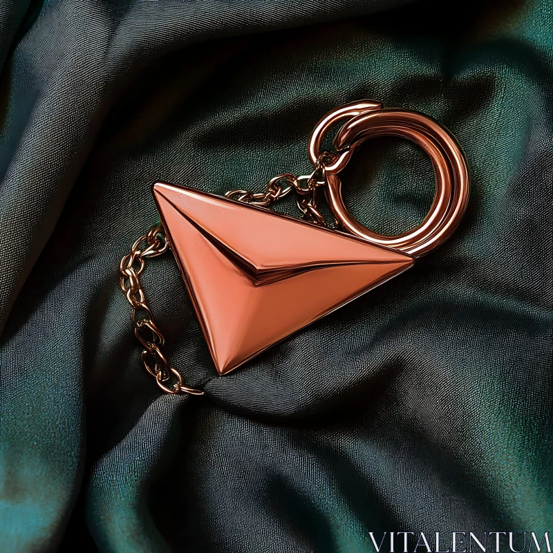 Modern Geometric Keychain AI Image