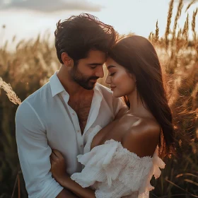 Golden Hour Romance in the Fields