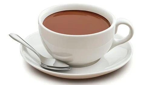 Aromatic Cup of Hot Chocolate Beverage