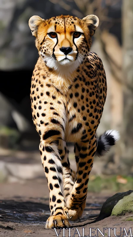 Cheetah on the Move AI Image