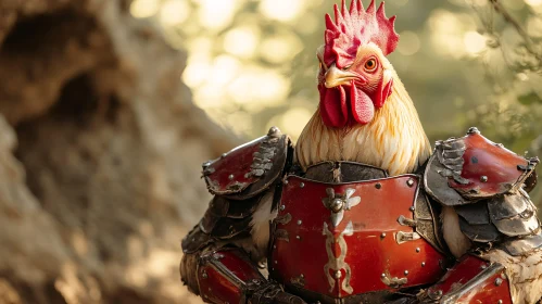 Chicken Knight in Shining Armor Portrait