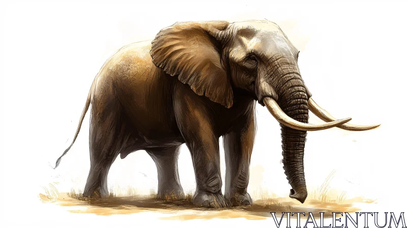 Elephant Art AI Image