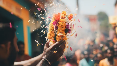 Festive Floral Garland