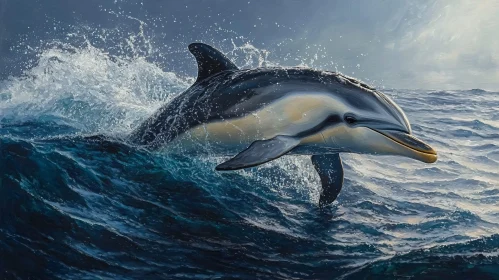Graceful Dolphin in Ocean