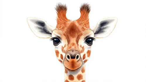 Giraffe Face Art