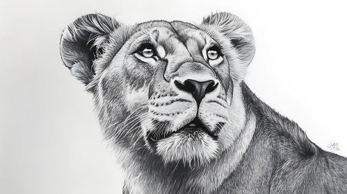 Monochrome Lioness