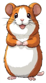 Cute Cartoon Hamster Design