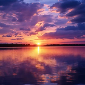 Sunset Over Water
