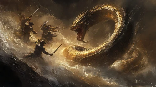 Golden Dragon Confronts Pirates at Sea