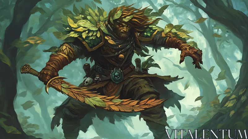 AI ART Guardian of the Verdant Woods