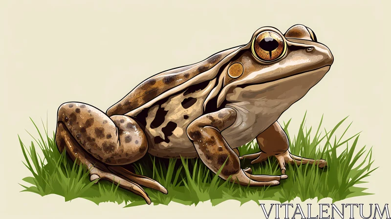 Realistic Frog Art AI Image