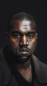 Kanye West in Detailed Portrait