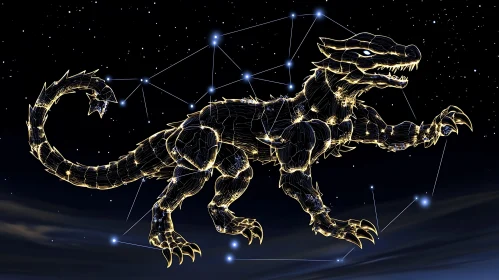 Starlight Dragon Roaming the Cosmos