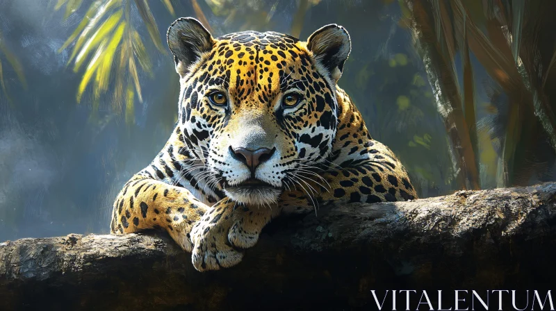 AI ART Leopard in the Jungle