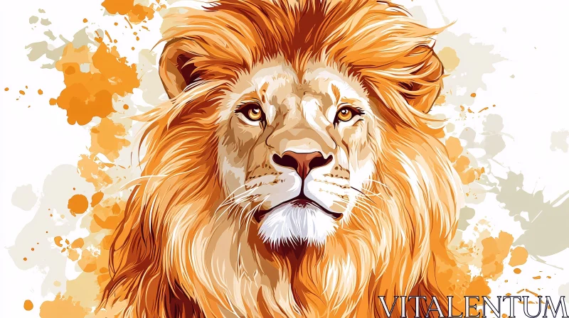 AI ART Artistic Representation of a Lion