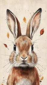Autumn Rabbit Art