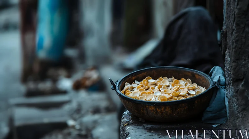 Bowl of Shell Pasta AI Image