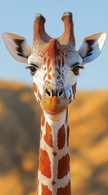 Giraffe Close-up in Natural Habitat