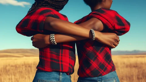 Plaid Embrace of Friendship