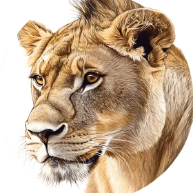 Female Lion Close-Up