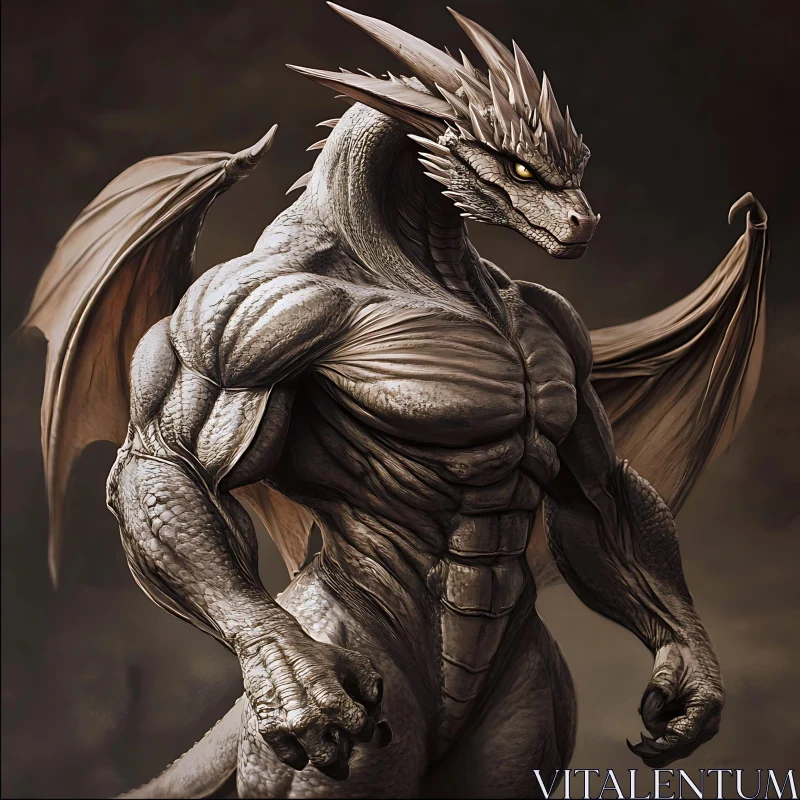 AI ART Dragon Hybrid Fantasy Character