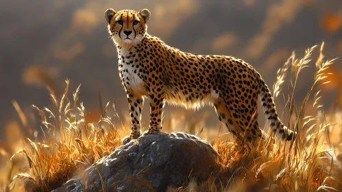 Cheetah Portrait in Natural Habitat