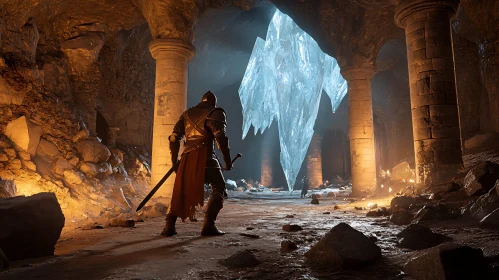 Warrior in Ice Cave