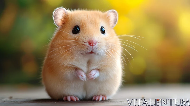 Cute Hamster Close-Up AI Image