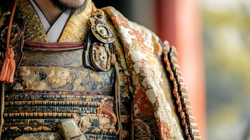 Intricate Gold Samurai Warrior Armor