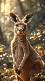 Kangaroo in the Forest