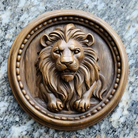 Carved Lion Relief