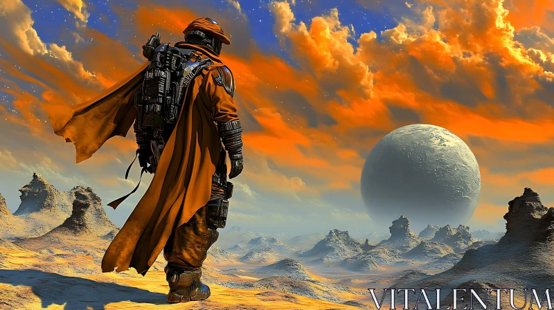 AI ART Distant Planet Gaze