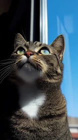 Tabby Cat Watching the World