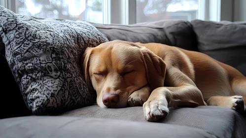 Dog Relaxing Indoors