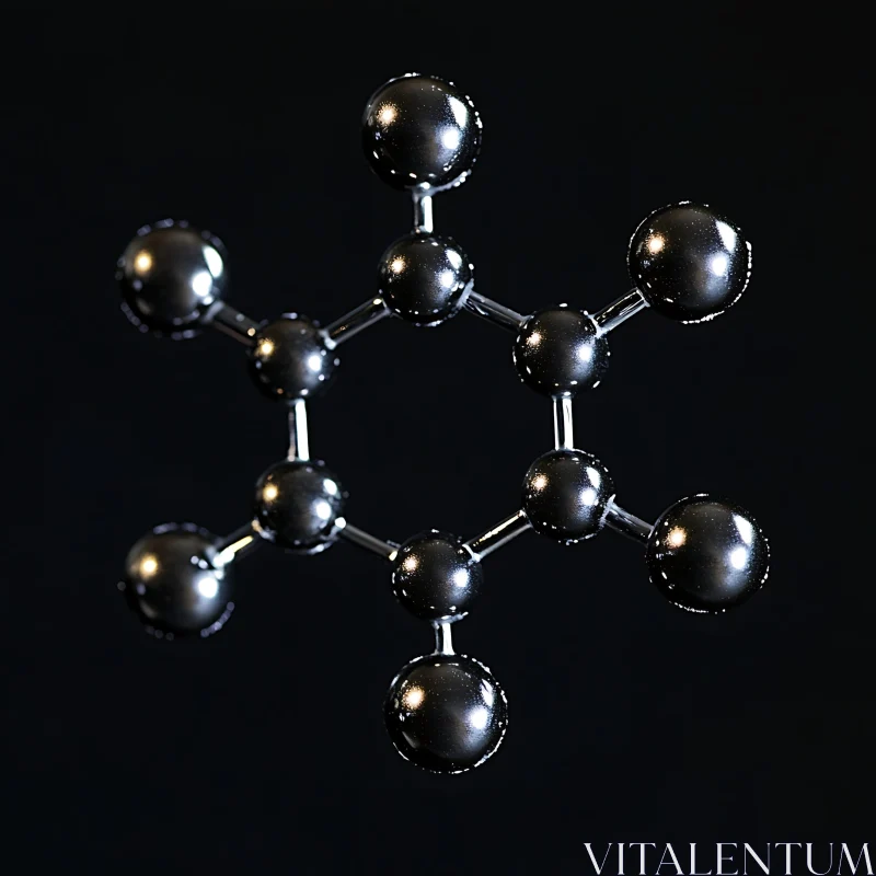 Detailed Molecular Model AI Image