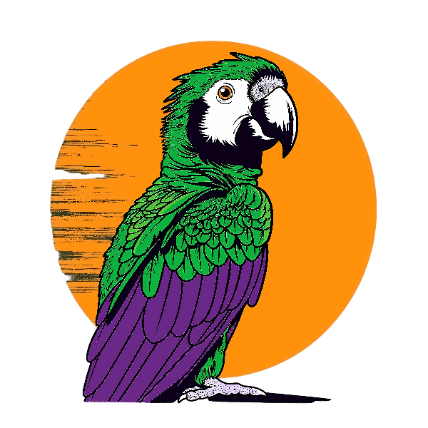 Tropical Bird Graphic Tee POD Design