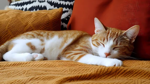 Sleeping Tabby Cat