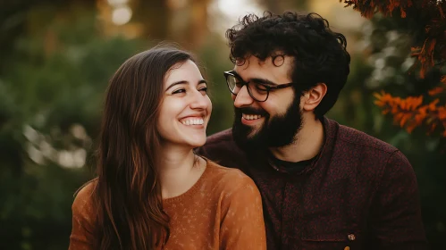 Smiling Couple in Love