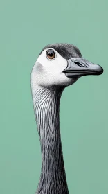 Intricate Goose Portrait
