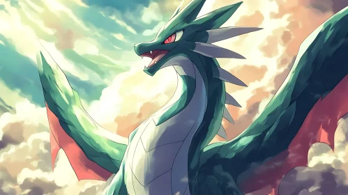 Green Dragon in the Sky
