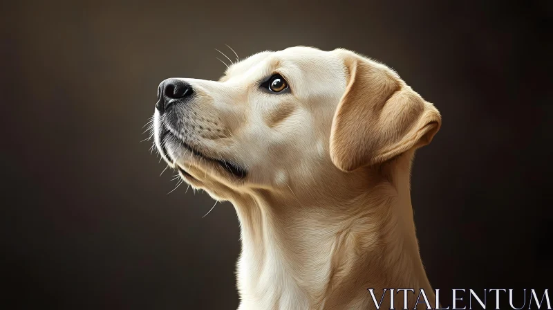 Labrador Retriever Side Profile AI Image