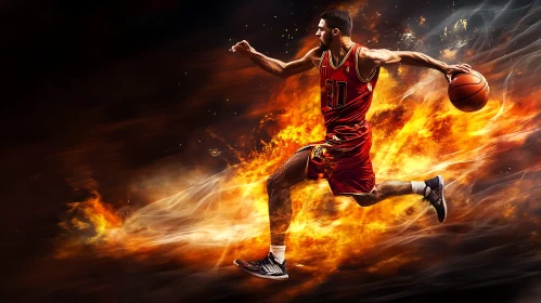 Athlete on Fire